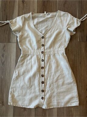 Sky & Sparrow Linen Blend Dress L